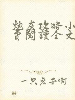 炮灰攻略小说免费阅读全文