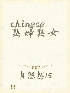 chinese熟妇熟女