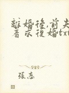 离婚后,前夫哭着求复婚txt