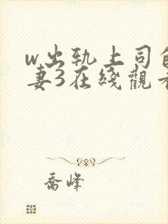 w出轨上司的人妻3在线观看封面