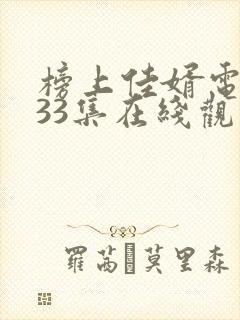 榜上佳婿电视剧33集在线观看