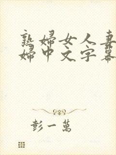 熟妇女人妻满少妇中文字幕