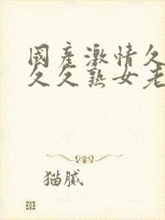 国产激情久久久久久熟女老上av