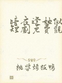 暗夜逢她似月光短剧免费观看