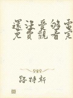 还没爱够电视剧免费观看完整版封面