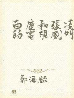 白鹿和张凌赫演的电视剧叫什么