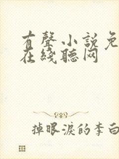 有声小说免费听在线听网