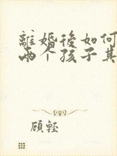 离婚后如何争夺两个孩子其中之一的抚养权封面