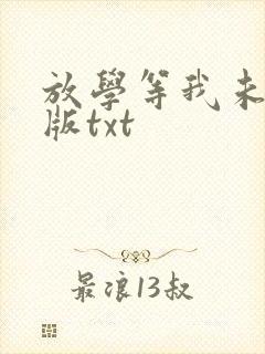 放学等我未删减版txt