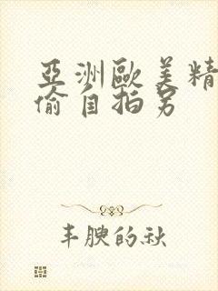 亚洲欧美精品自偷自拍另