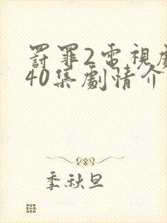 罚罪2电视剧全40集剧情介绍