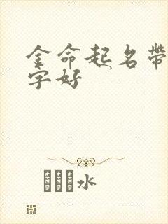 金命起名带什么字好