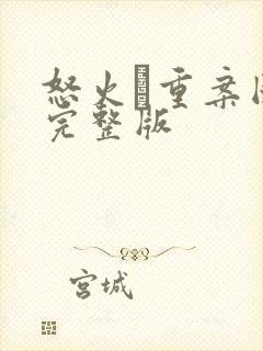 怒火·重案国语完整版封面