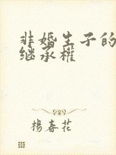 非婚生子的财产继承权