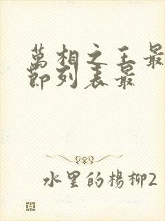 万相之王最新章节列表最