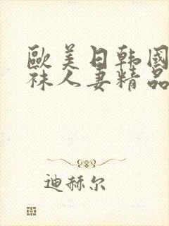欧美日韩国产丝袜人妻精品