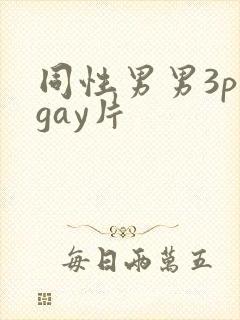同性男男3p黄gay片