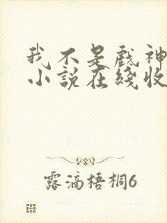 我不是戏神有声小说在线收听封面