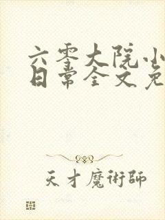 六零大院小夫妻日常全文免费阅读