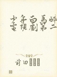 少年白马醉春风电视剧第二季免费观看