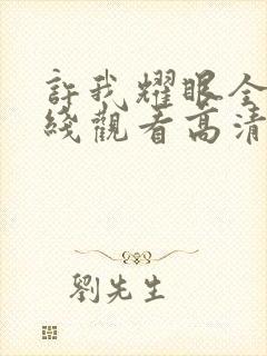 许我耀眼全集在线观看高清