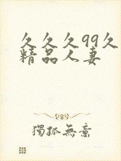 久久久99久久精品人妻