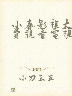 小春影视大全免费观看电视剧最新