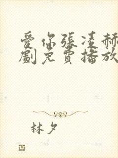 爱你张凌赫电视剧免费播放