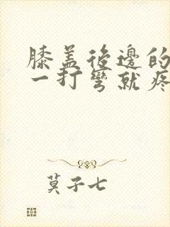 膝盖后边的腿窝一打弯就疼怎么治疗封面