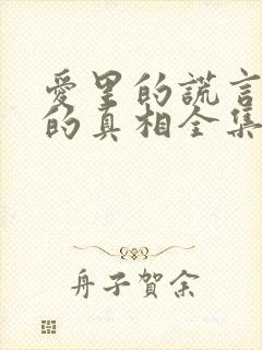 爱里的谎言仇恨的真相全集免费