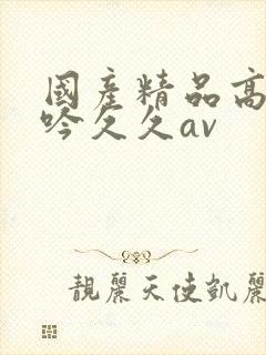 国产精品高潮呻吟久久av