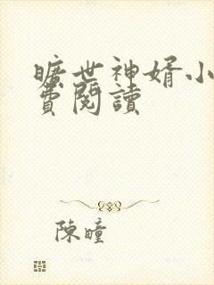 旷世神婿小说免费阅读