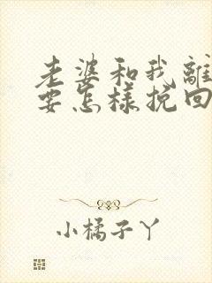 老婆和我离婚我要怎样挽回婚姻封面