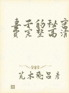 妻子的秘密4免费完整高清电视剧在线