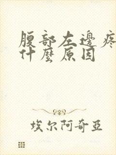 腹部左边疼痛是什么原因