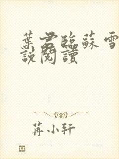 叶君临苏雪儿小说阅读