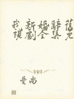 我新婚辞旧情电视剧全集免费观看