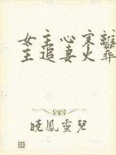 女主心寒离开男主追妻火葬场现言封面