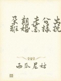 孕期老公出轨要离婚怎样挽回