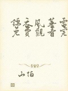 锦衣风华电视剧免费观看完整版高清