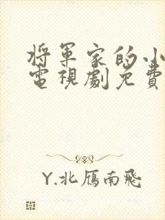 将军家的小娘子电视剧免费观看西瓜