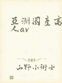 亚洲国产高清成人av封面