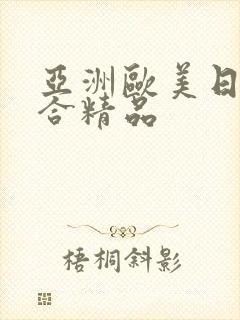 亚洲欧美日韩综合精品