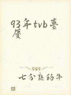 93年tvb台庆封面