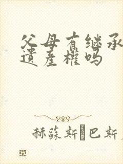 父母有继承子女遗产权吗封面