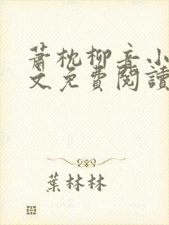 萧枕柳音小说全文免费阅读