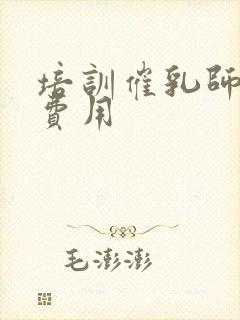 培训催乳师多少费用