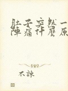 肚子突然一阵一阵痛什么原因