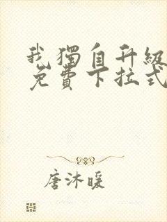 我独自升级漫画免费下拉式在线