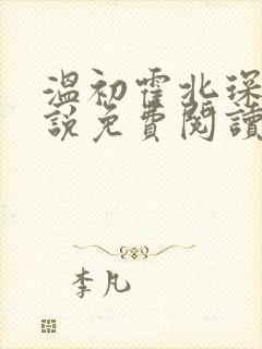 温初霍北琛的小说免费阅读无弹窗封面